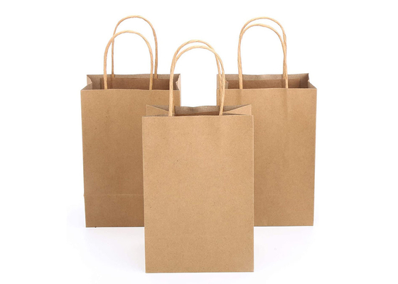 Sturdy Takeaway Paper Bag Shopping Bag Eco-friendly Degradable Custom Logo Paper Bag for Coffee, Flowers and Nuts