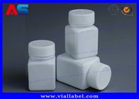 Dược phẩm PET Chai nhựa màu trắng 50ml có nắp vặn hình vuông