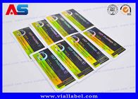 Strong Adhesive 10ml Vial Labels PET Laser Film CMYK In ấn cho nhãn chai thuốc