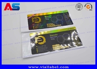 Strong Adhesive 10ml Vial Labels PET Laser Film CMYK In ấn cho nhãn chai thuốc