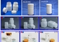 Plastic Pill Jars With Childproof Screw Cap Small White Plastic Jars For Tablets Capsule Package