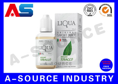 Shiny Silver Custom Hologram E Liquid Boxes For 20ml e Juice Dropper Bottles