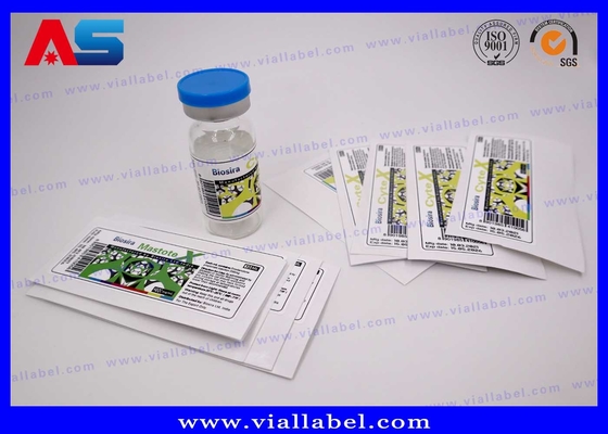 Hologram Custom Peptide Label With Small Bottle Caps Free Design cho các lọ thủy tinh