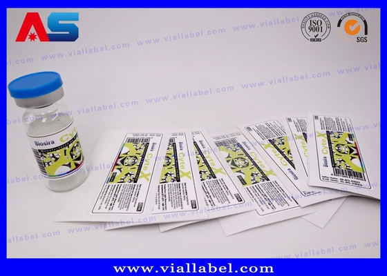 Hologram Custom Peptide Label With Small Bottle Caps Free Design cho các lọ thủy tinh
