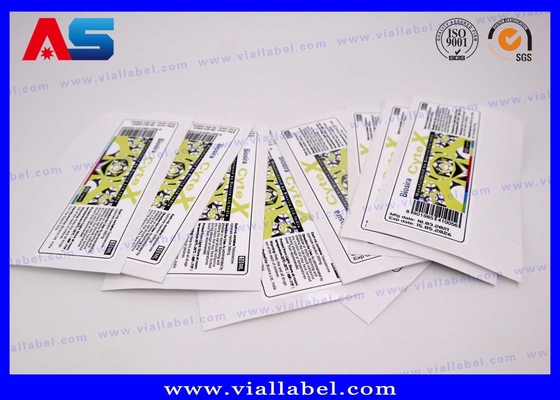 Hologram Custom Peptide Label With Small Bottle Caps Free Design cho các lọ thủy tinh