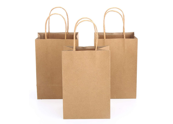 Túi giấy Takeaway chắc chắn, Túi giấy mua sắm có thể phân hủy thân thiện với môi trường