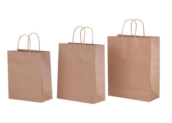Túi giấy Takeaway chắc chắn, Túi giấy mua sắm có thể phân hủy thân thiện với môi trường