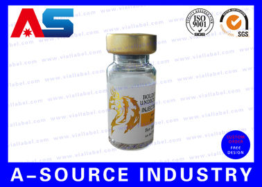 Chất dính hữu cơ 10ml Vial nhãn chai Vitamin nhãn chai Hot Foil ghi ấn nhãn chai thuốc