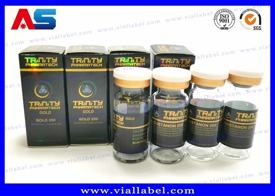 Dược phẩm Peptide Sarms Vial giấy Bao bì hộp Hologram Logo UV phủ nhãn chai 10ml