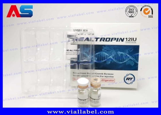 Thiết kế dược phẩm in Somatropina Hcg 2ml Vial Box Packaging With Label Bodybuilding Paper Packaging Box
