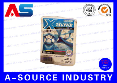 Anavar 60 Máy tính bảng Peptide uống Tùy chỉnh Khóa Zip Túi nhôm bằng nhựa In hình ba chiều bảo mật