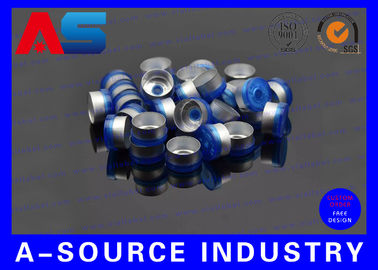 nắp miếng vi-a 10mL Hóa học Vi-a Dược phẩm 20mm Blue Flip Top Caps ISO 9001 Chứng nhận