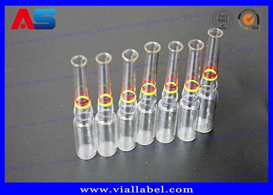 Thuốc tiêm thủy tinh dược phẩm có vòng màu xanh lá cây / vòng màu vàng