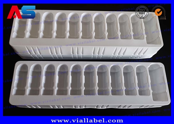 Khay nhựa PET màu trắng giá rẻ vỉ 2ml lọ và chai 10ml