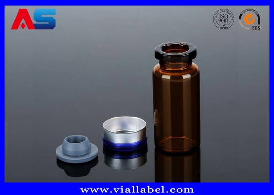 Phương pháp Phòng thí nghiệm đồ thủy tinh Hỗn thủy tinh Vials Giọt và nắp nhựa 10ml nhỏ thủy tinh vials