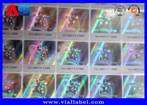 Custom Scratch 3D Holographic Sticker QR Code Label in ấn và màu sắc