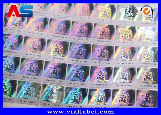 Custom Scratch 3D Holographic Sticker QR Code Label in ấn và màu sắc