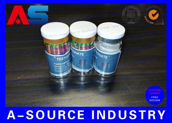 Nhãn dán chai dược phẩm bằng nhựa chống nước Matt Finish cho peptide / Tirz