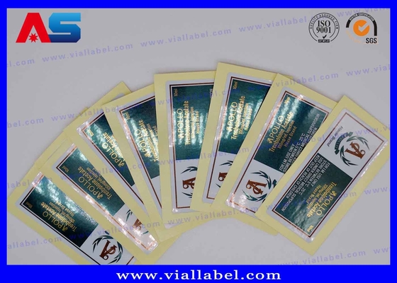 Logo tùy chỉnh 10ml Vial nhãn dán vàng màu giấy dán mạnh