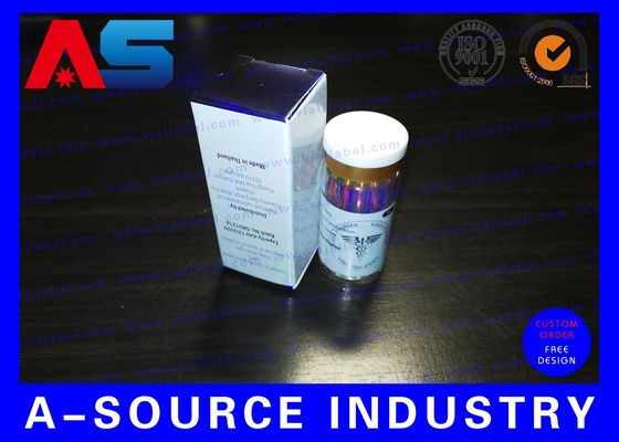 Nhãn bao bì dược phẩm có thương hiệu cho hộp in CMYK thiết kế chuyên nghiệp / lọ peptide
