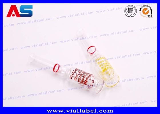 1ml / 2ml / Ampoules thủy tinh in màu sắc tùy chỉnh