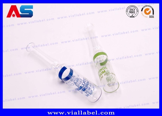 1ml / 2ml / Ampoules thủy tinh in màu sắc tùy chỉnh