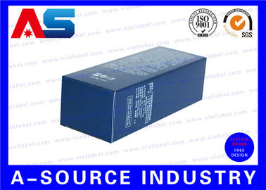 10ml Vial Cổ lưu trữ Hộp Carton giấy kết thúc Matt màu xanh với UV Spot Braille Box hộp bìa