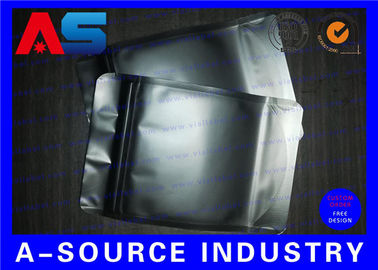 Matt Black Heat Seal túi nhôm nhôm với khóa khóa / Mylar tay áo nhôm nhôm túi ziplock