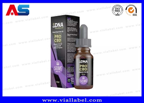 Pro CBD gói hộp và nhãn DNA dầu nhỏ giọt chai nhãn và hộp in nhà máy