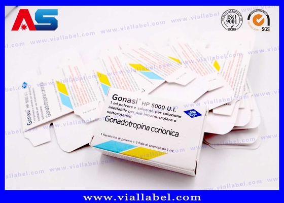 Các hộp chai thủy tinh giấy 10ml Vial Box For Pregnyl Hcg Pharmaceutical Packaging Box