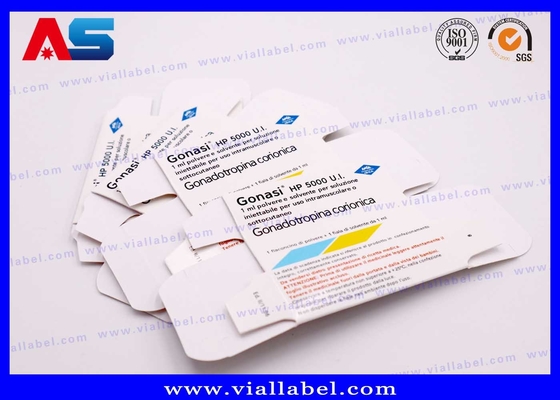 Các hộp chai thủy tinh giấy 10ml Vial Box For Pregnyl Hcg Pharmaceutical Packaging Box