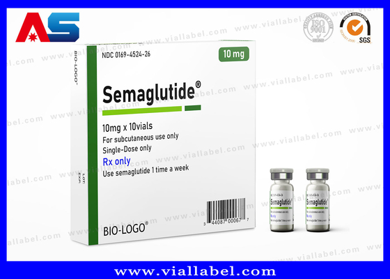 Semaglutide 2ml Vial Box Printing with UV Glossy Laminate And Customized Design (Tiếng in hộp Semaglutide 2ml với lớp phủ UV sáng và thiết kế tùy chỉnh)