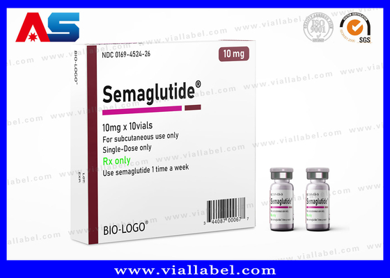Semaglutide 2ml Vial Box Printing with UV Glossy Laminate And Customized Design (Tiếng in hộp Semaglutide 2ml với lớp phủ UV sáng và thiết kế tùy chỉnh)