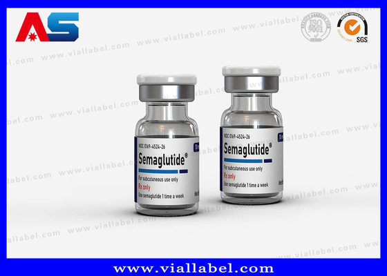 Các hộp giấy chai thủy tinh được tùy chỉnh Ampoule / Vial For Semaglutide 2mg Package Free Design