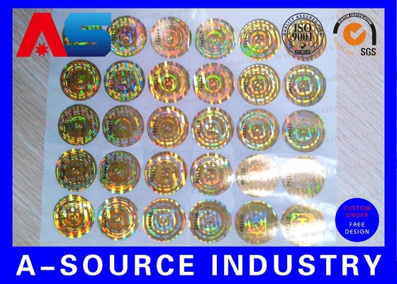 Thiết kế vô hiệu Custom Holographic Stickers For Pharmaceutical Package Strong Adhesive