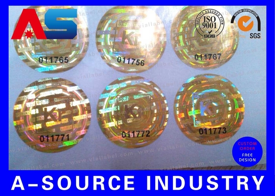 Thiết kế vô hiệu Custom Holographic Stickers For Pharmaceutical Package Strong Adhesive