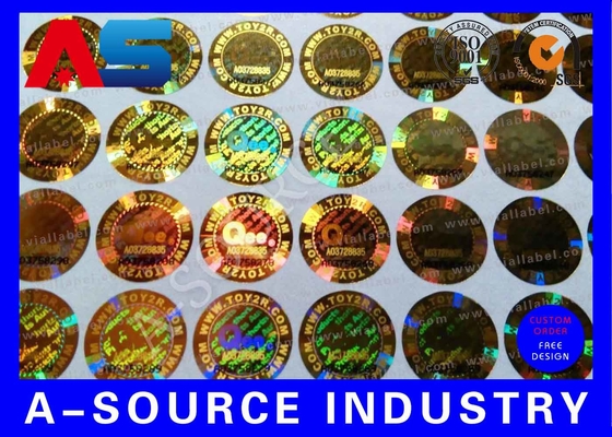 Thiết kế vô hiệu Custom Holographic Stickers For Pharmaceutical Package Strong Adhesive
