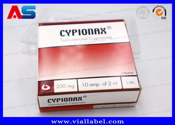 Hộp đóng gói dược phẩm CMYK cho 10 viên thuốc 1ml Hộp giấy và khay nhựa