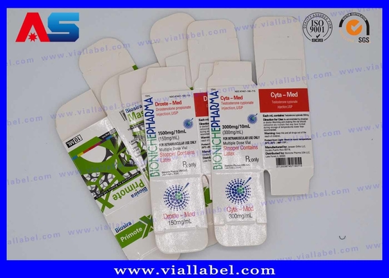 Bio Pharma 10ml Vial Box For Injection Oils Glass Bottles Package Custom Free Design Giao hàng an toàn
