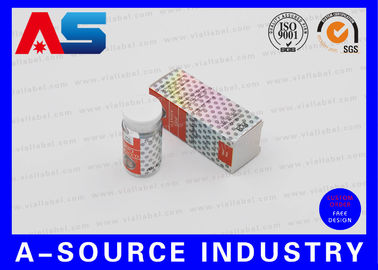 Lưu trữ thuốc 10ml Vial Box Bodybuilding Thẻ dán bằng laser Hologram với nhãn dán hộp giấy enanthate