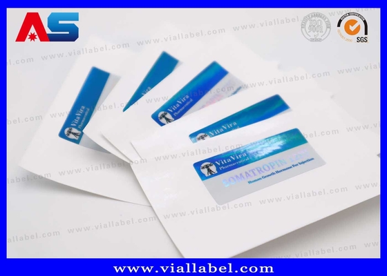 Nhựa nhỏ Hcg Ghi 2ml Vial Metallic Blue Color Sử dụng trong thuốc