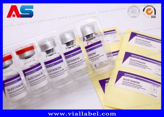 10ml nhãn chai được làm từ phim Pearl trắng không thấm nước mạnh ốm thuốc thiết kế tùy chỉnh