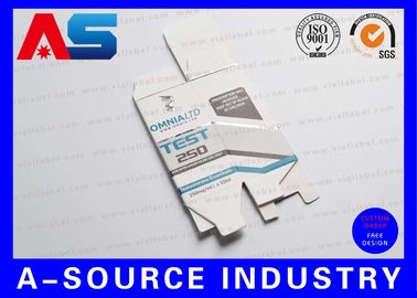 Nhập 10ml Vial giấy hộp bạc giấy in cho thuốc Peptide tiêm bọc thuốc