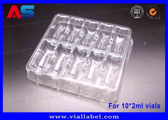 Bao bì vỉ nhựa trắng / xanh / trong suốt cho lọ thủy tinh Đóng gói có logo dập nổi