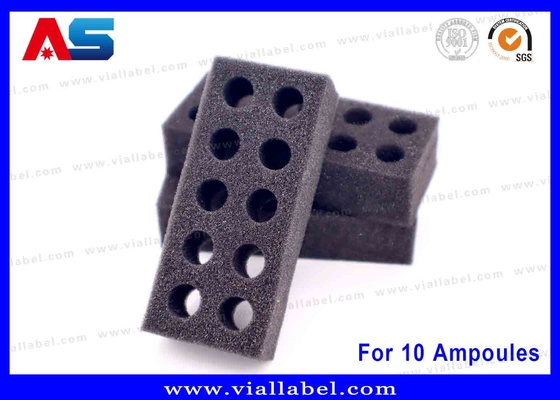 Black EVA Foam Ampoule Tray 10x1ml Giải pháp lưu trữ an toàn cho sử dụng y tế & phòng thí nghiệm
