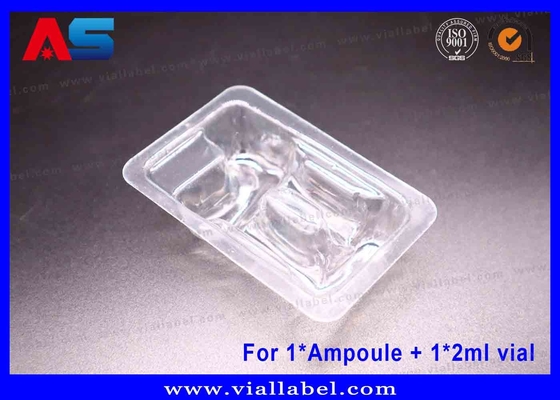 Đồ chứa bong bóng PET rõ ràng ¢ Bao bì an toàn hai buồng cho 1ml Ampoule & 2ml Vial∙ ISO-Certified, 12+ năm kinh nghiệm xuất khẩu