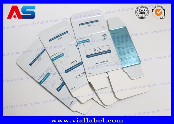 Các hộp chai HCG được khắc bằng laser (57x57x25mm) với PVC Blister. MOQ 500. Giá trực tiếp từ nhà máy.