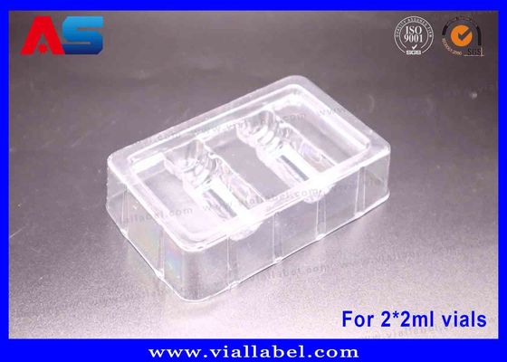 2ml chai Blister Tray For peptides / Hcg Package Blisters 50um Thickness Clear Trays
