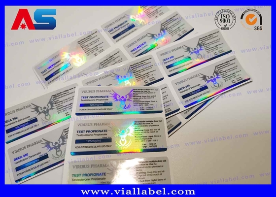 Nhãn tùy chỉnh cho lọ peptide, Nhãn dán lọ 2ml in cho lọ thủy tinh peptide