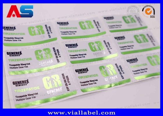 Semaglutide 2mg / 5mg Nhãn dán gói Nhãn nhãn chai nhỏ với các tính năng thân thiện với môi trường và thiết kế chống nước